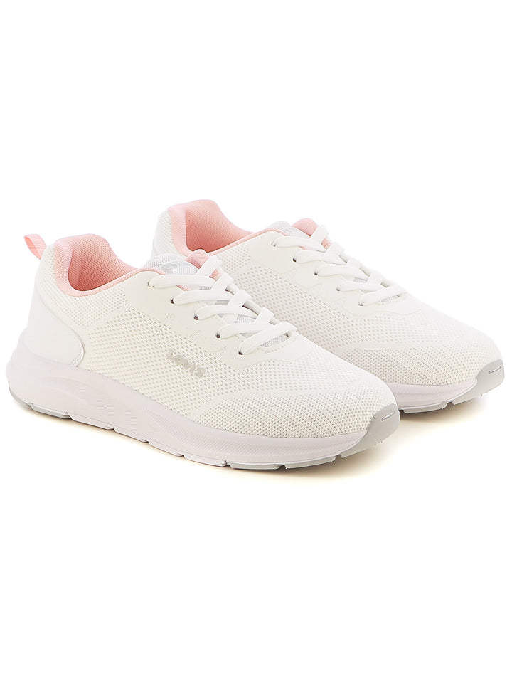 Sneakers stringate bambina LEVIS HUDSON VHUD0002TBA bianco rosa | Costa Superstore