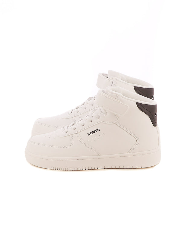 Sneakers a collo alto bambino LEVIS NEWUNION MID VUNI0022S bianco nero | Costa Superstore
