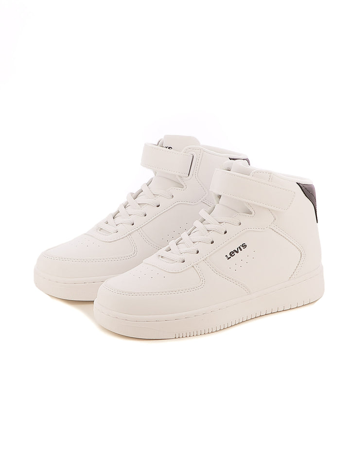 Sneakers a collo alto bambino LEVIS NEWUNION MID VUNI0022S bianco nero | Costa Superstore