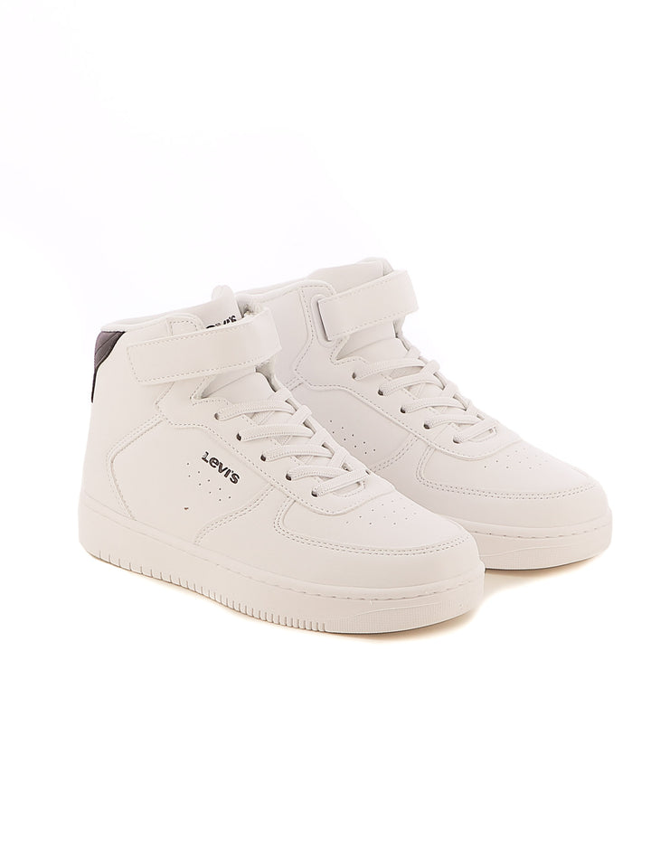 Sneakers a collo alto bambino LEVIS NEWUNION MID VUNI0022S bianco nero | Costa Superstore