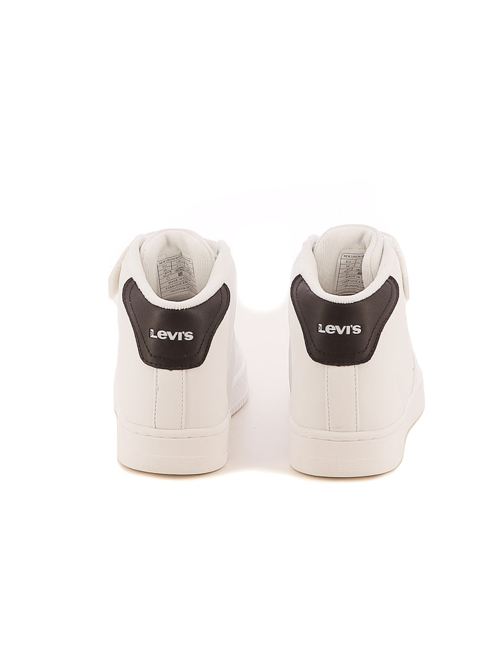 Sneakers a collo alto bambino LEVIS NEWUNION MID VUNI0022S bianco nero | Costa Superstore