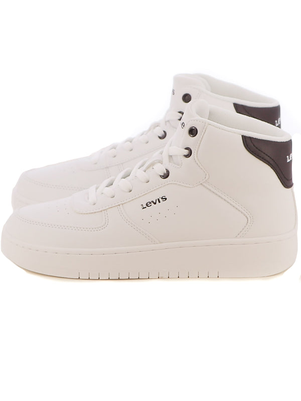 Sneakers a collo alto ragazzo LEVIS NEWUNION MID VUNI0023S bianco nero | Costa Superstore