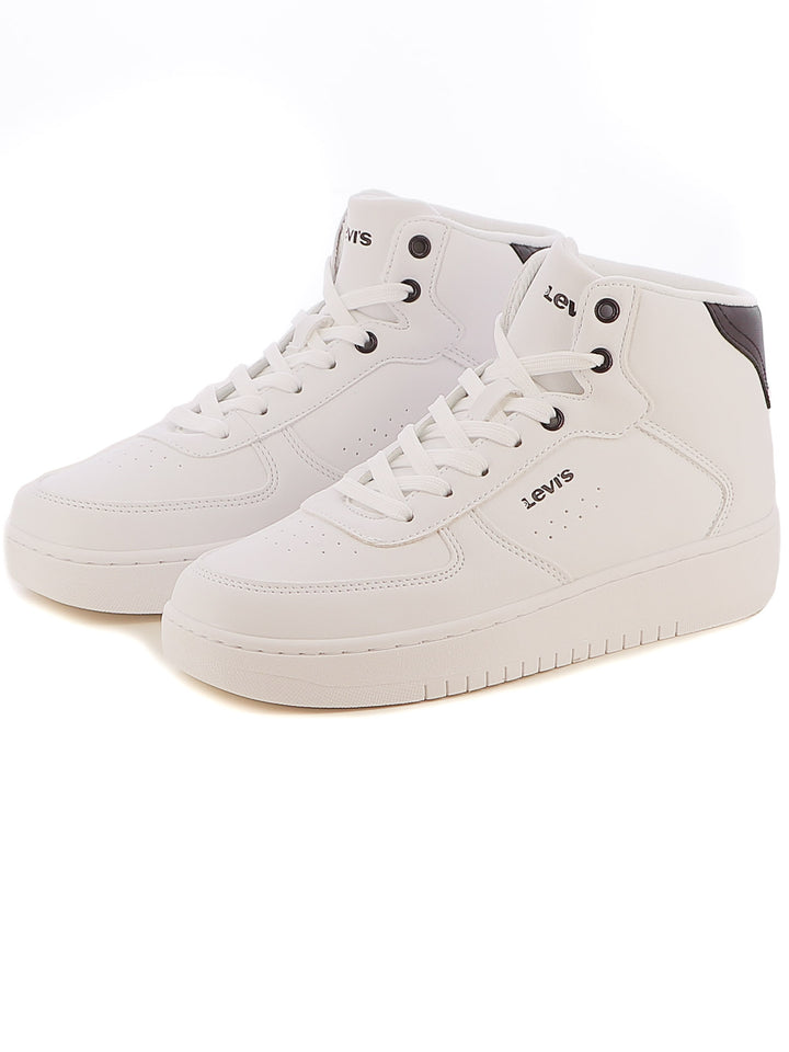 Sneakers a collo alto ragazzo LEVIS NEWUNION MID VUNI0023S bianco nero | Costa Superstore