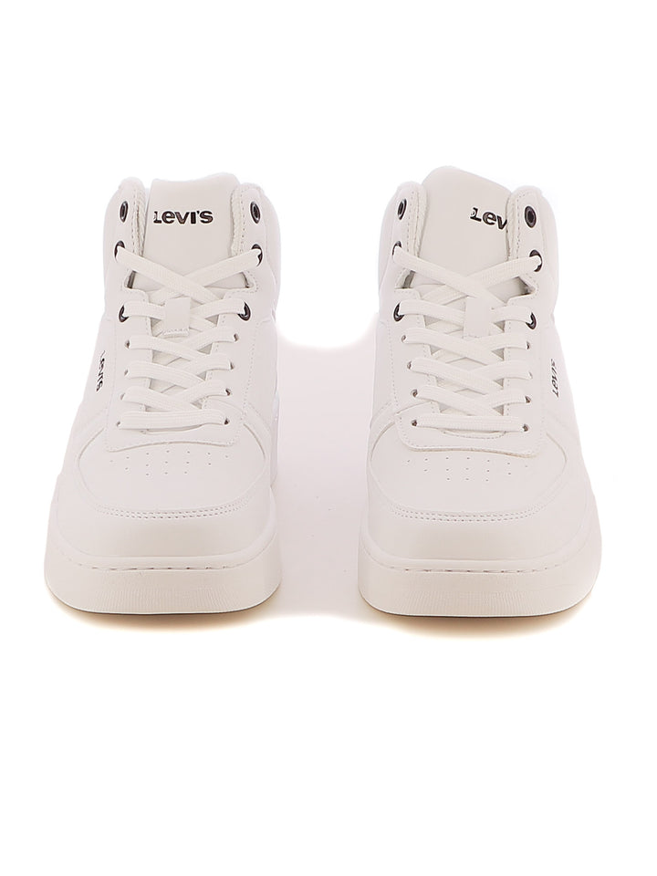 Sneakers a collo alto ragazzo LEVIS NEWUNION MID VUNI0023S bianco nero | Costa Superstore