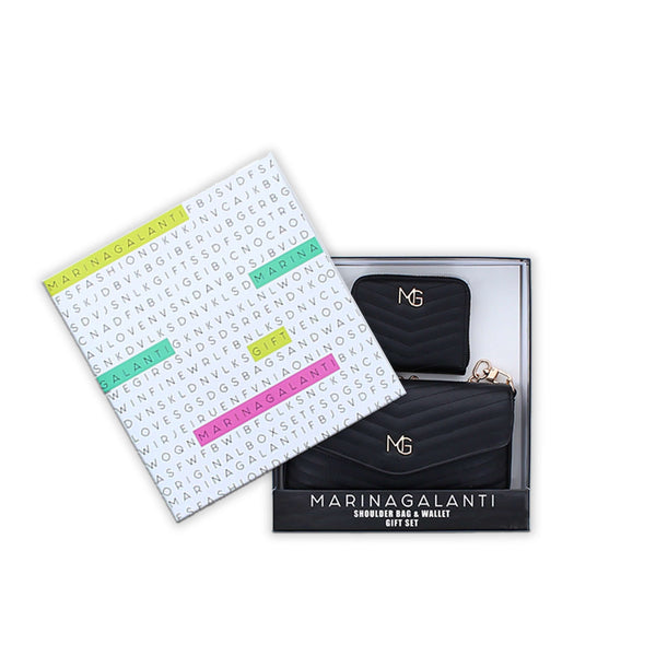 Gift box 2 pcs (borsa + portafoglio) donna MARINA GALANTI MR0007GF2 nero | Costa Superstore