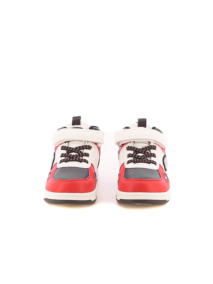 Sneakers a collo alto bambino MELANIA M2506 bianco rosso | Costa Superstore