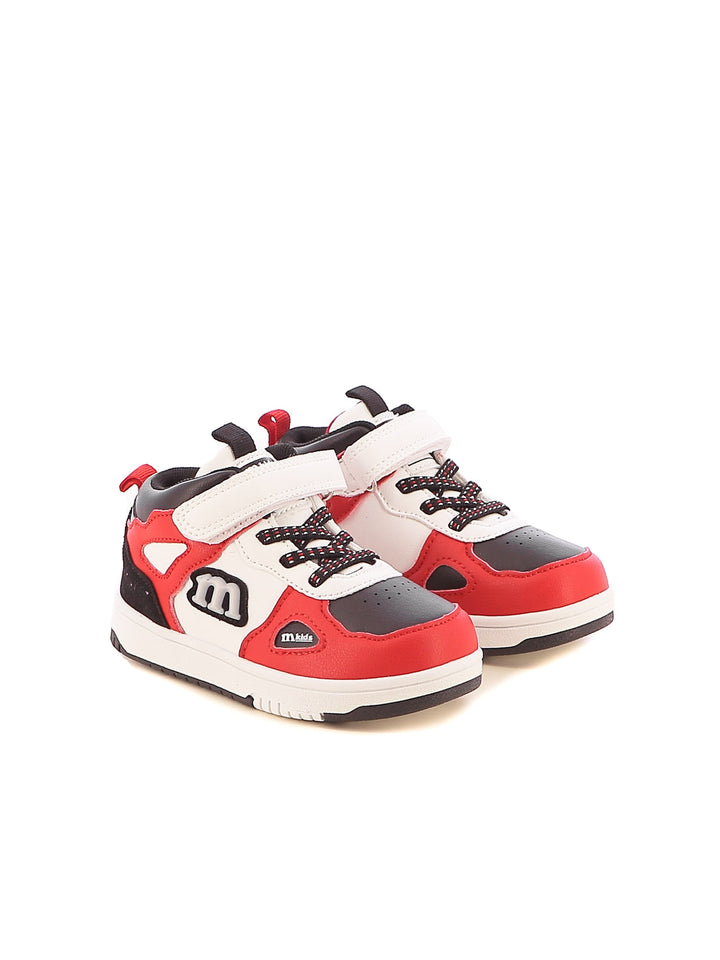 Sneakers a collo alto bambino MELANIA M2506 bianco rosso | Costa Superstore