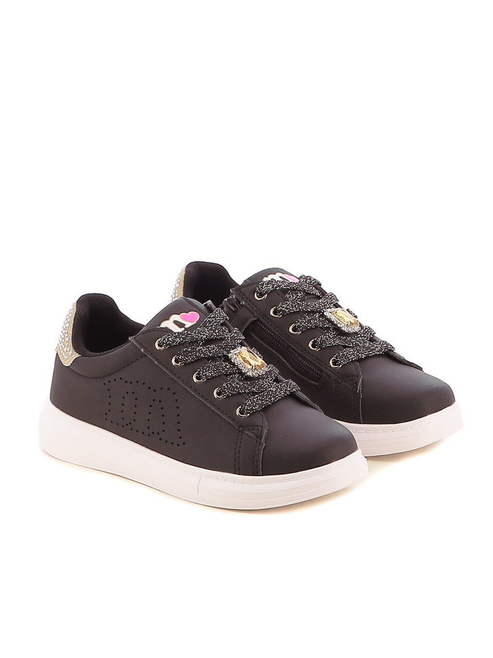 Sneakers stringate bambina MELANIA M2546 nero | Costa Superstore