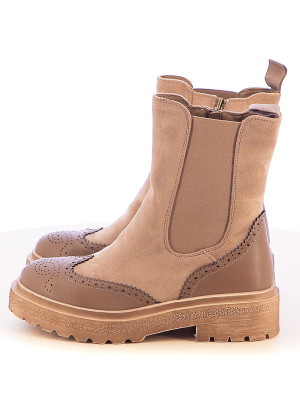 Stivaletti beatles donna MINU H25605-1 beige scuro | Costa Superstore