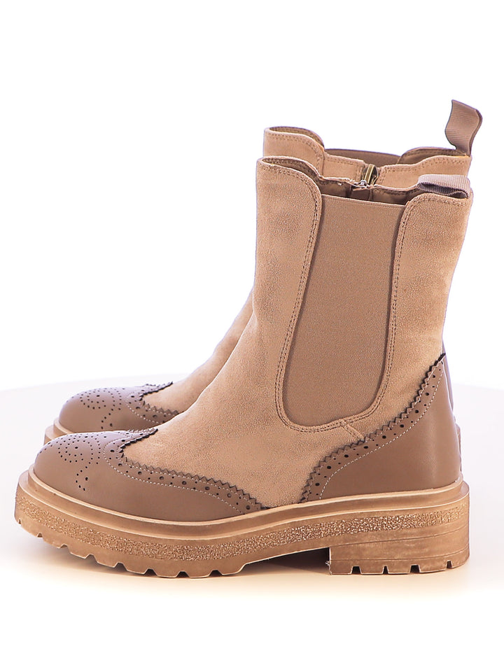 Stivaletti beatles donna MINU H25605-1 beige scuro | Costa Superstore