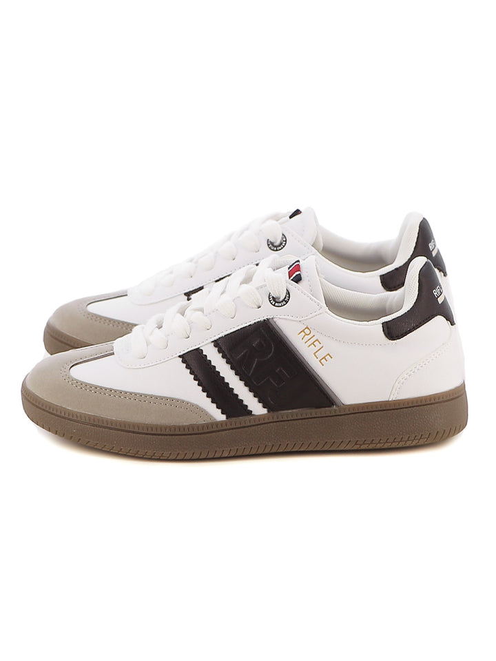 Sneakers stringate donna RIFLE RFW426H00 bianco nero | Costa Superstore