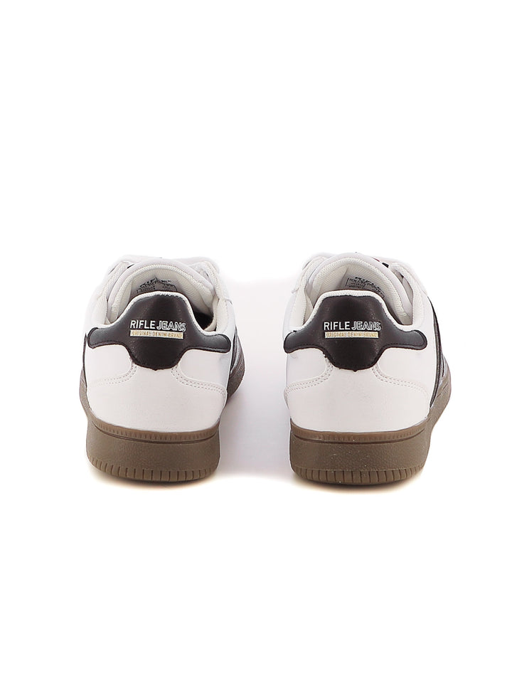 Sneakers stringate donna RIFLE RFW426H00 bianco nero | Costa Superstore