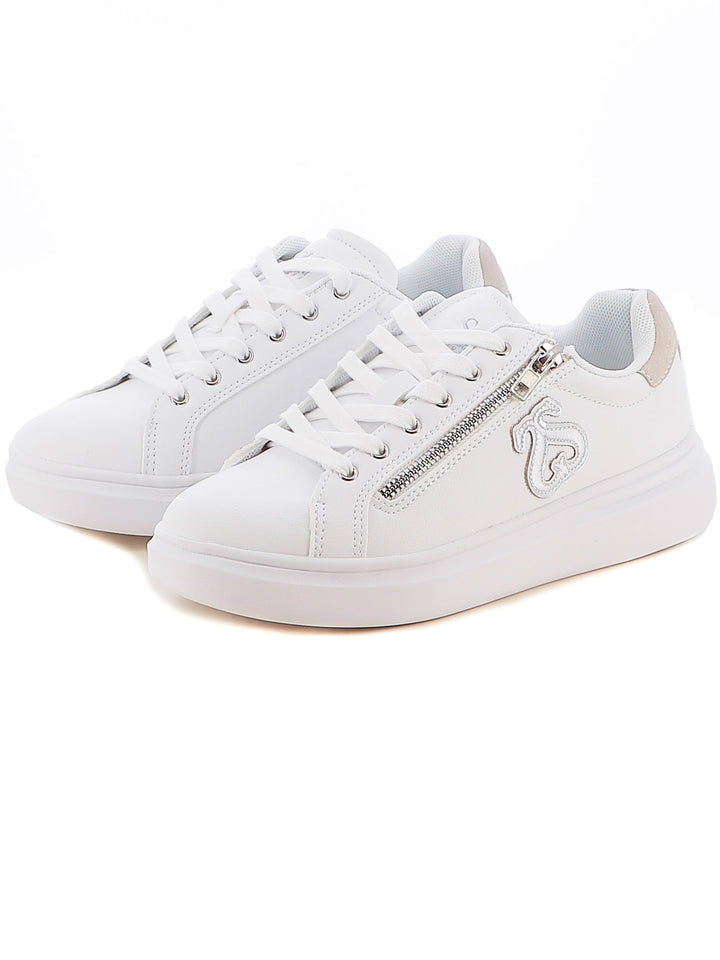 Sneakers stringate donna SOPRANI COUTURE SCW424P98 bianco | Costa Superstore