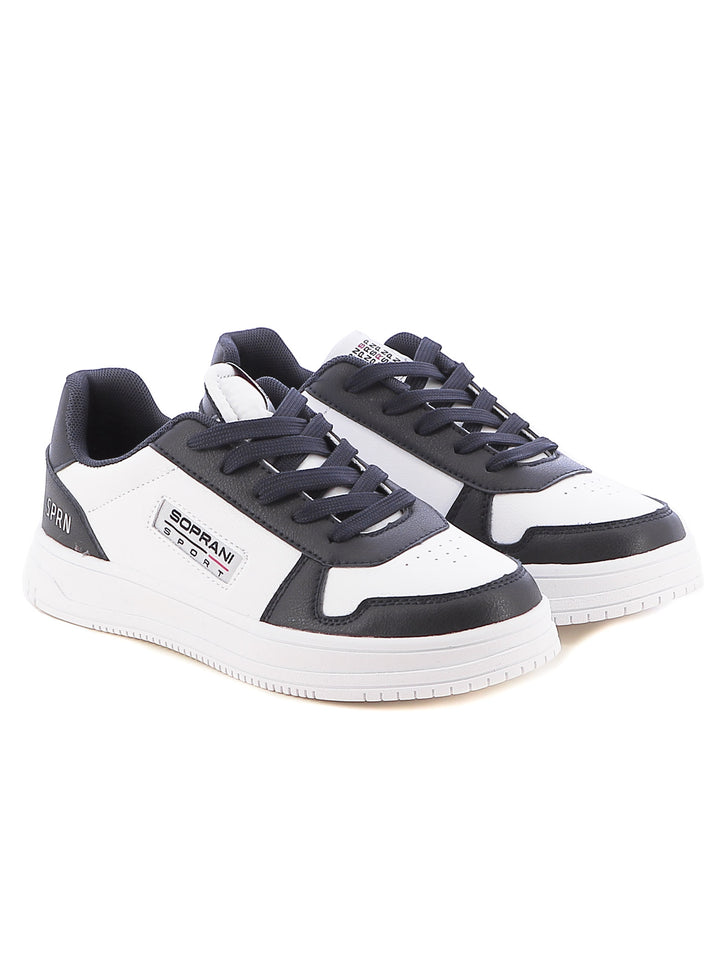 Sneakers stringate ragazzo SOPRANI SPORT SPK424R04C bianco blu | Costa Superstore