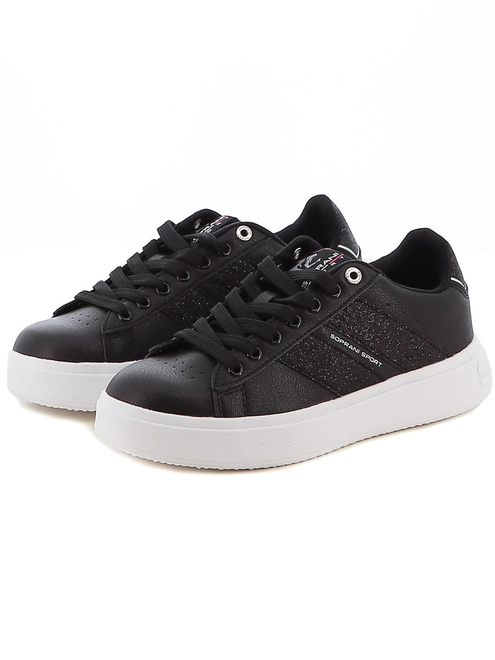 Sneakers stringate donna SOPRANI SPORT SPW424R21 nero | Costa Superstore