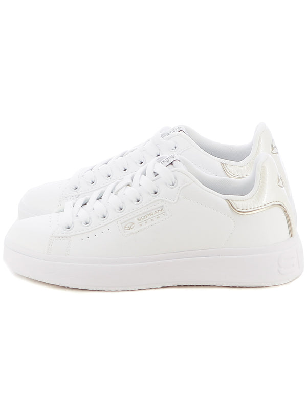 Sneakers stringate donna SOPRANI SPORT SPW424R35 bianco | Costa Superstore