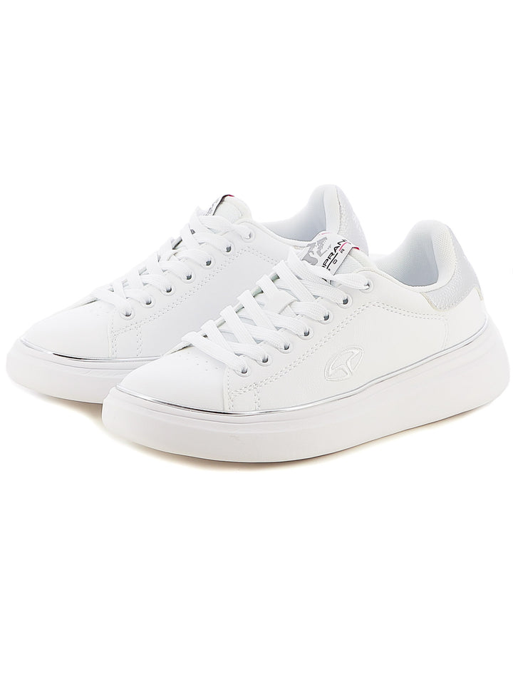 Sneakers stringate donna SOPRANI SPORT SPW428R02 bianco | Costa Superstore