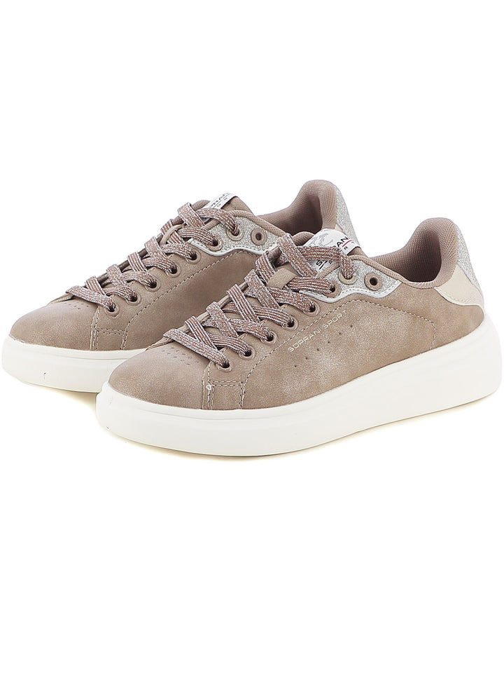 Sneakers stringate donna SOPRANI SPORT SPW428R04 beige scuro | Costa Superstore