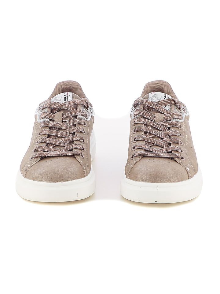 Sneakers stringate donna SOPRANI SPORT SPW428R04 beige scuro | Costa Superstore