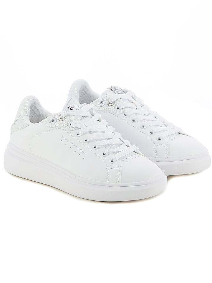 Sneakers stringate donna SOPRANI SPORT SPW428R04 bianco | Costa Superstore