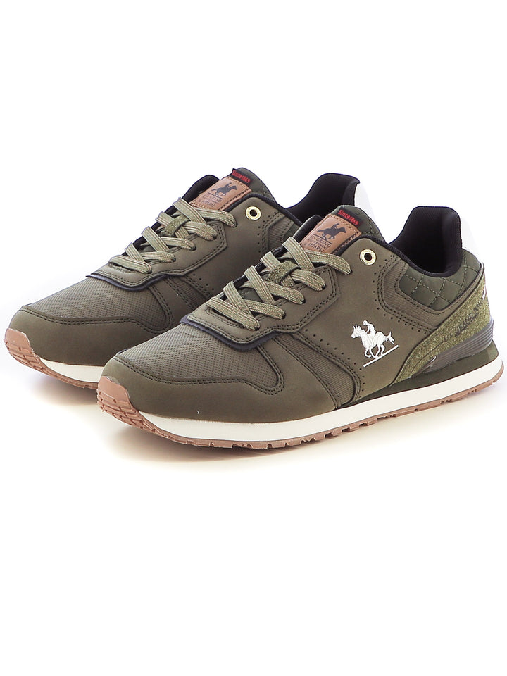 Sneakers stringate uomo US GRAND POLO GPM423105 verde scuro | Costa Superstore