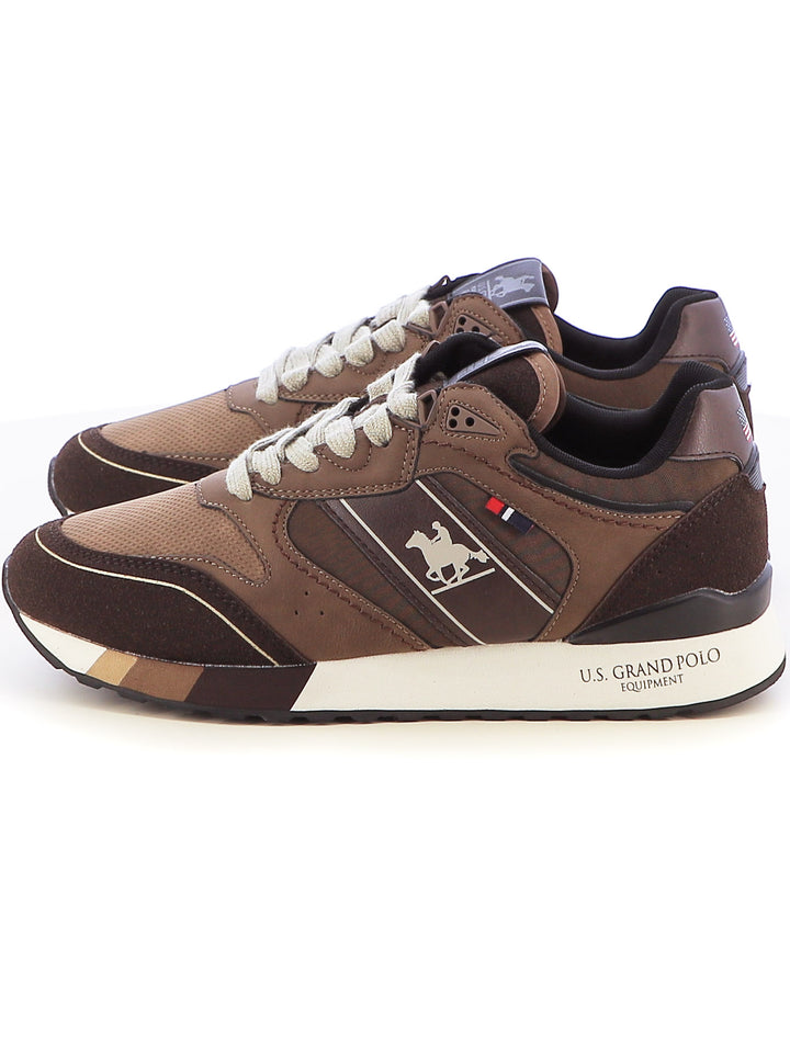 Sneakers stringate uomo US GRAND POLO GPM423300 marrone | Costa Superstore