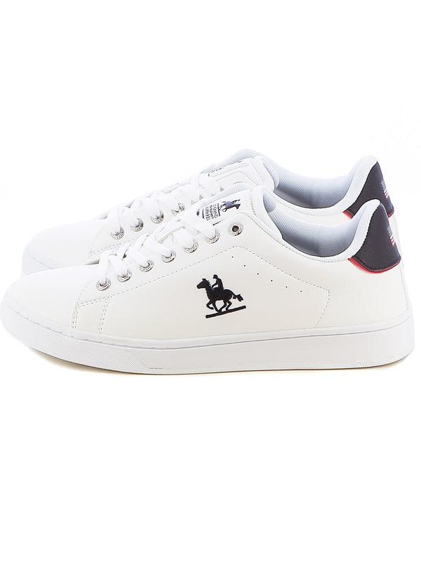 Sneakers stringate uomo US GRAND POLO GPM424000 bianco nero | Costa Superstore