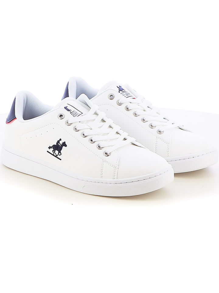 Sneakers stringate uomo US GRAND POLO GPM424000 bianco blu | Costa Superstore
