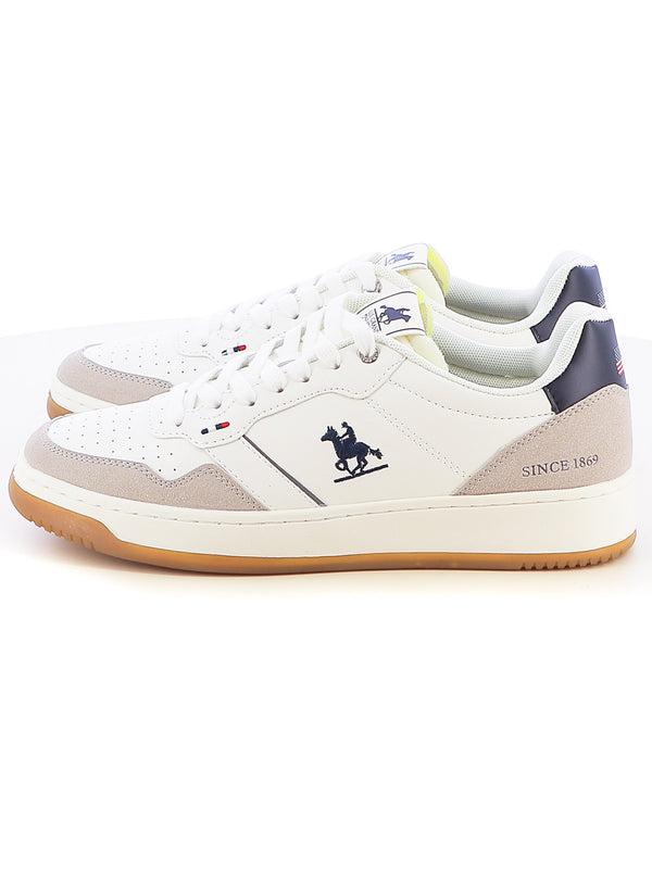 Sneakers stringate uomo US GRAND POLO GPM424215 bianco blu | Costa Superstore
