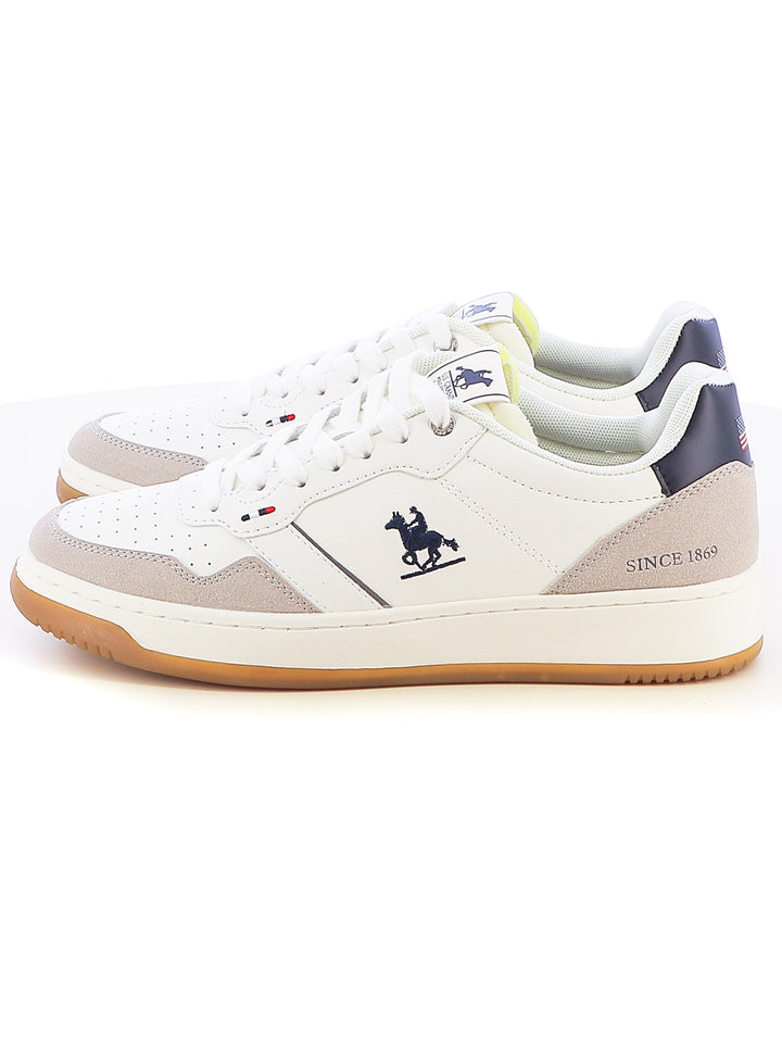 Sneakers stringate uomo US GRAND POLO GPM424215 bianco blu | Costa Superstore