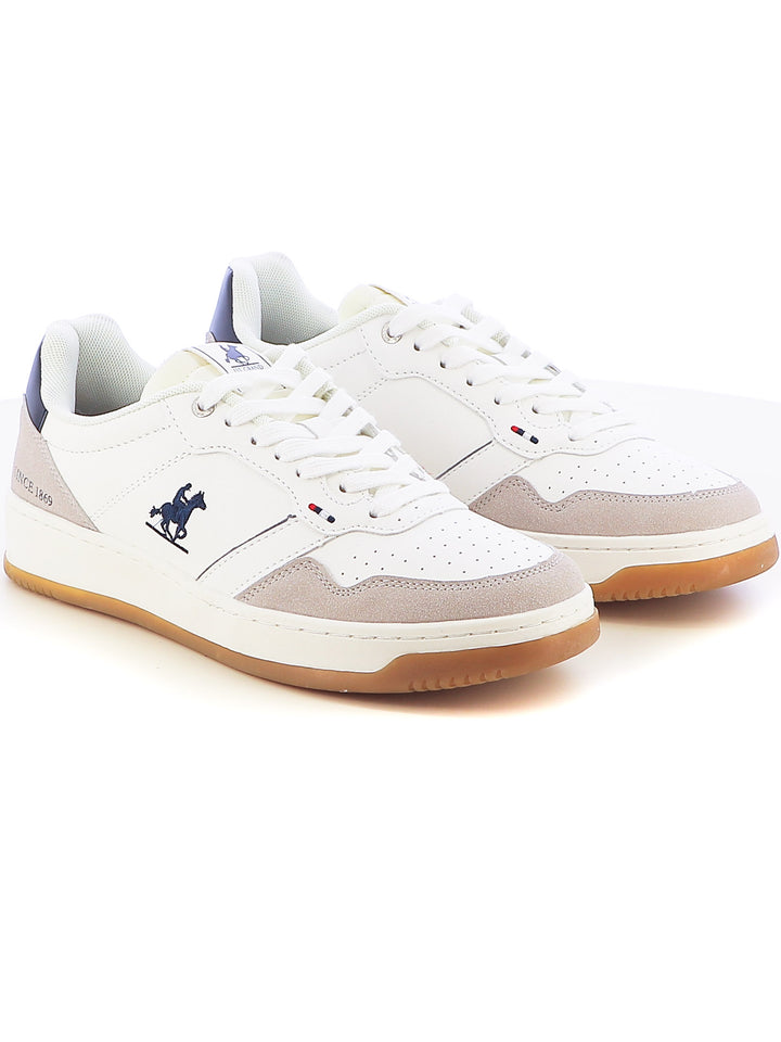 Sneakers stringate uomo US GRAND POLO GPM424215 bianco blu | Costa Superstore