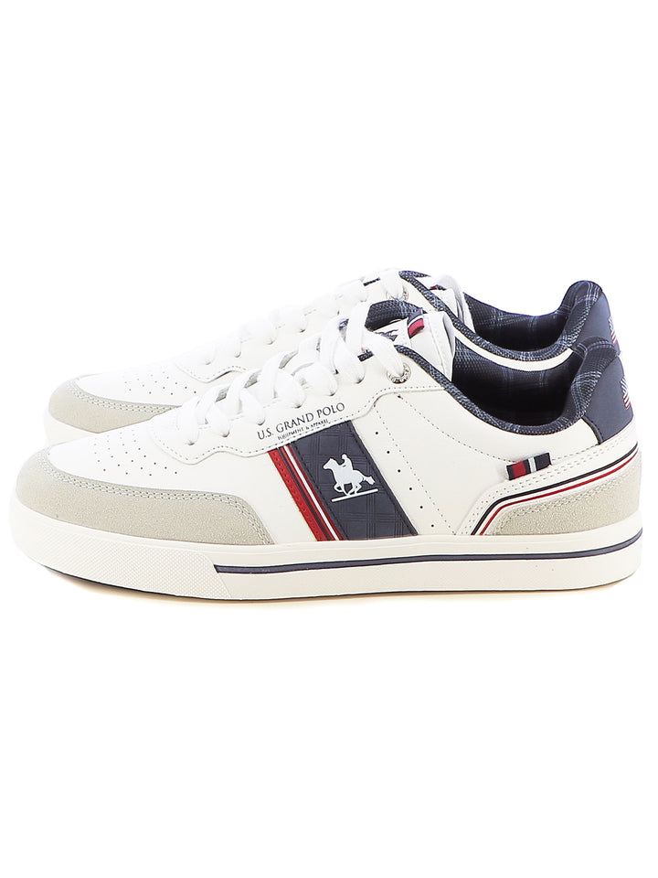 Sneakers stringate uomo US GRAND POLO GPM424605 bianco blu | Costa Superstore