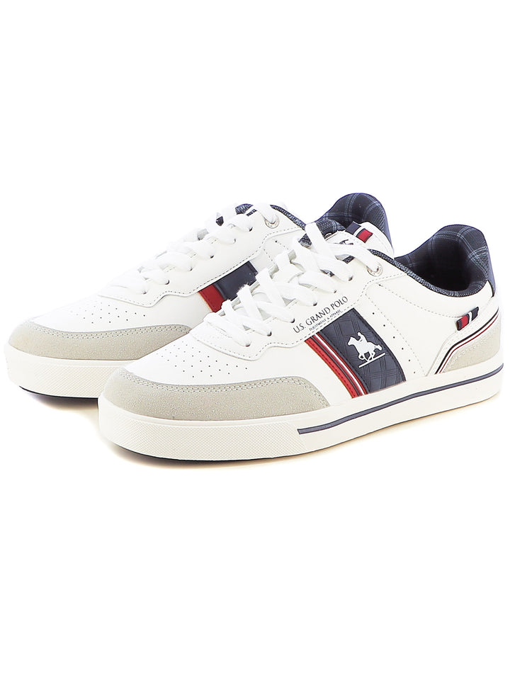 Sneakers stringate uomo US GRAND POLO GPM424605 bianco blu | Costa Superstore
