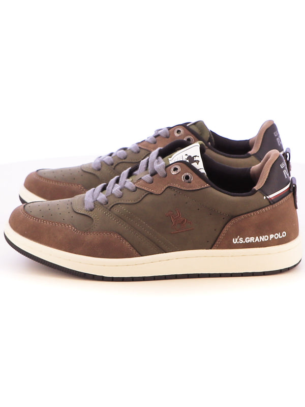 Sneakers stringate uomo US GRAND POLO GPM428201 verde scuro | Costa Superstore