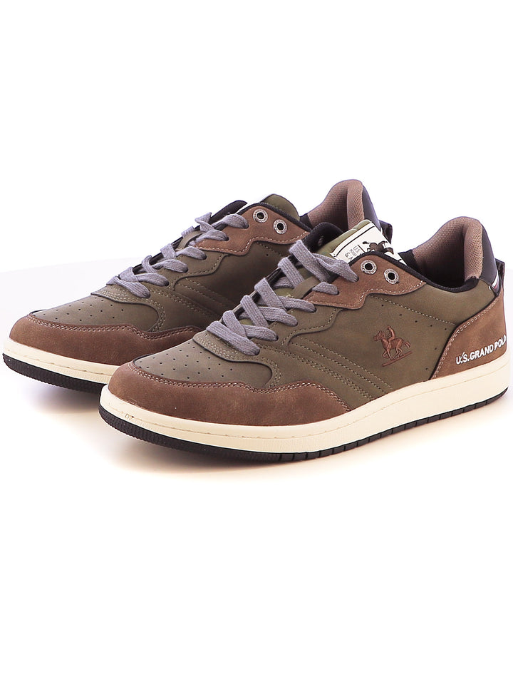 Sneakers stringate uomo US GRAND POLO GPM428201 verde scuro | Costa Superstore