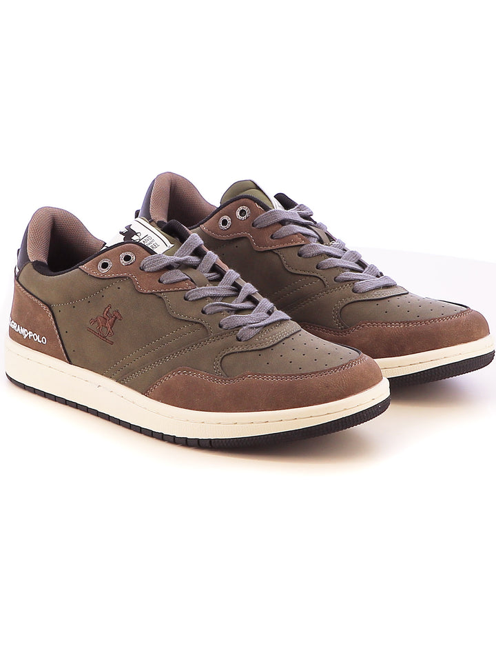 Sneakers stringate uomo US GRAND POLO GPM428201 verde scuro | Costa Superstore