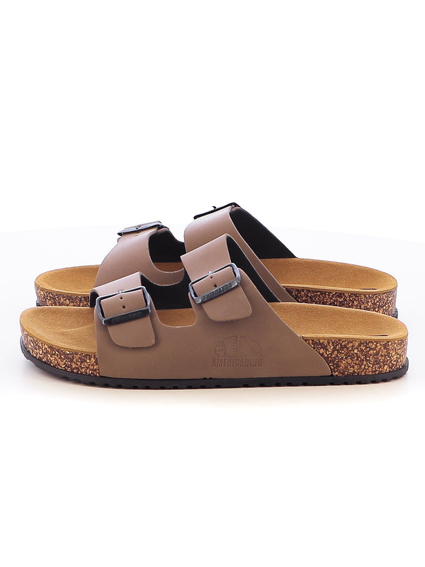 Ciabatte uomo uomo AMERICANINO AMM519X05 beige scuro | Costa Superstore