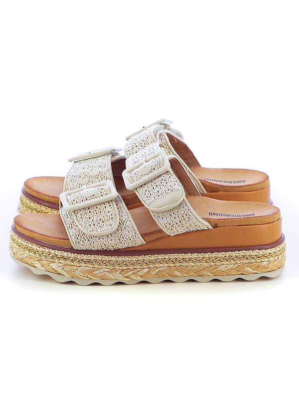 Ciabatte estive donna AMERICANINO AMW519X06 beige chiaro | Costa Superstore