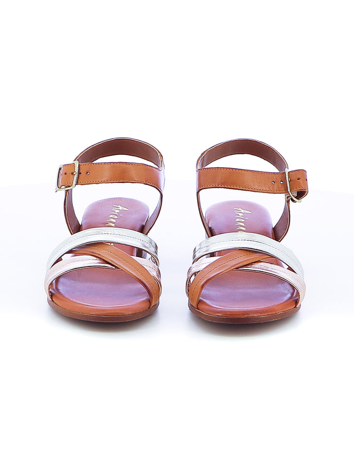 Sandali con cinturino donna ARIANNA 243205PC cuoio | Costa Superstore