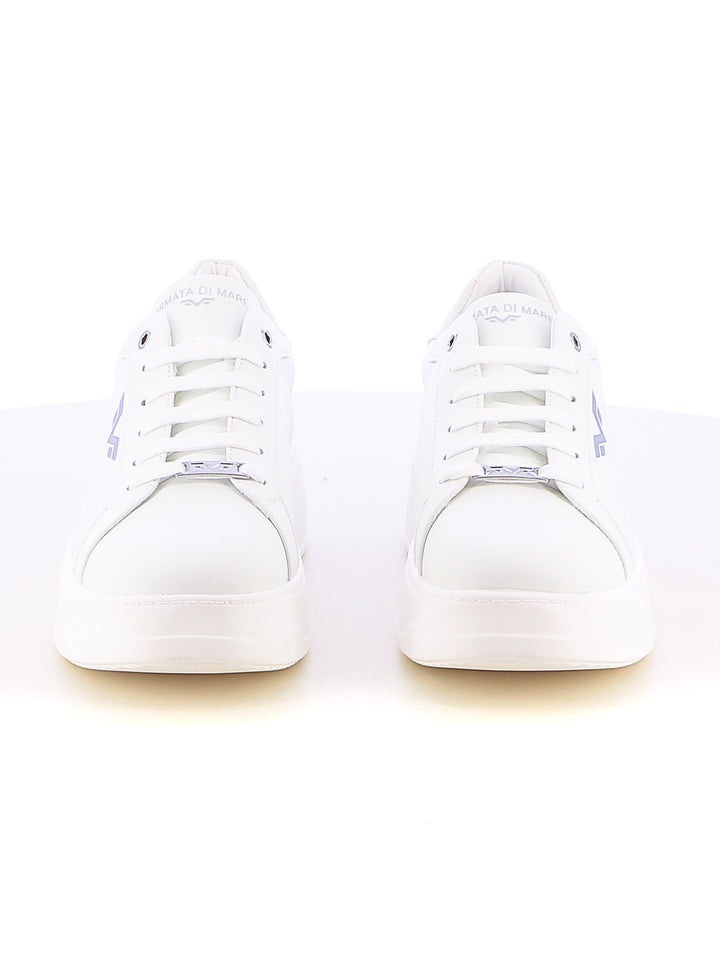Sneakers stringate donna ARMATA DI MARE AMDS51H27 bianco argento | Costa Superstore