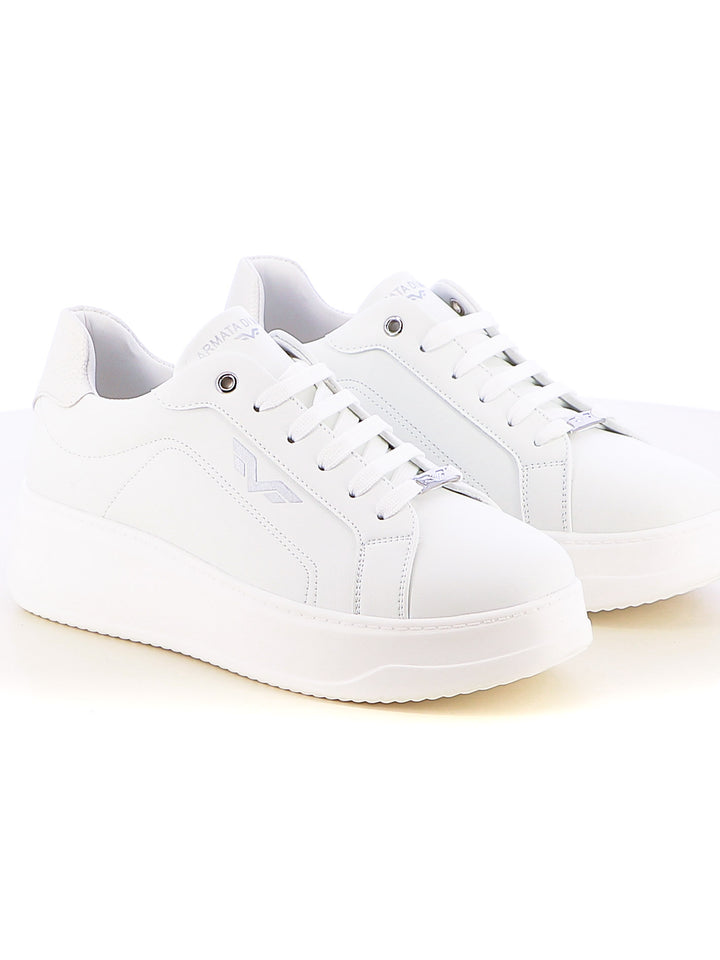Sneakers stringate donna ARMATA DI MARE AMDS51H27 bianco argento | Costa Superstore