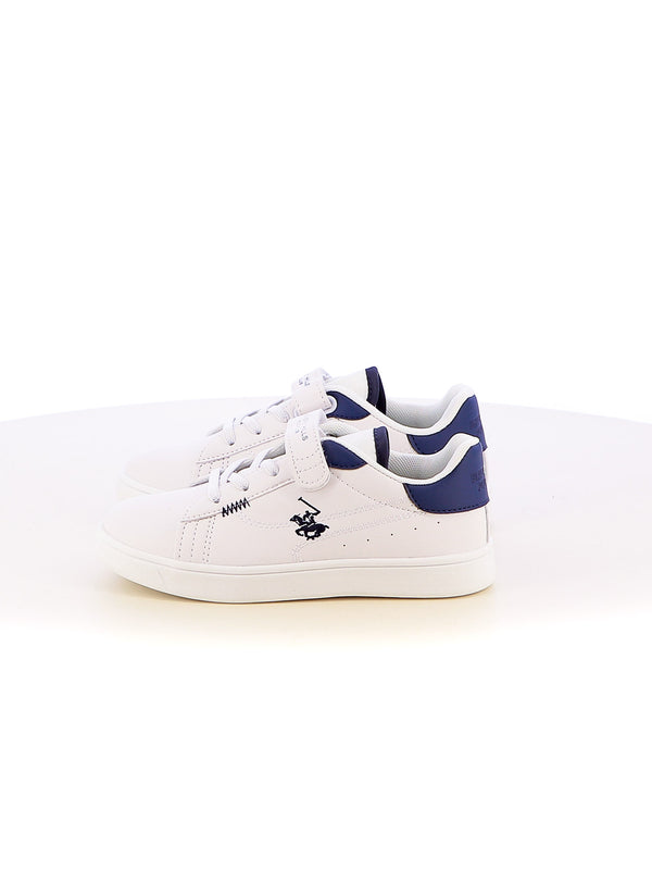 Sneakers stringate bambino BH POLO CLUB BHK514010 bianco blu | Costa Superstore