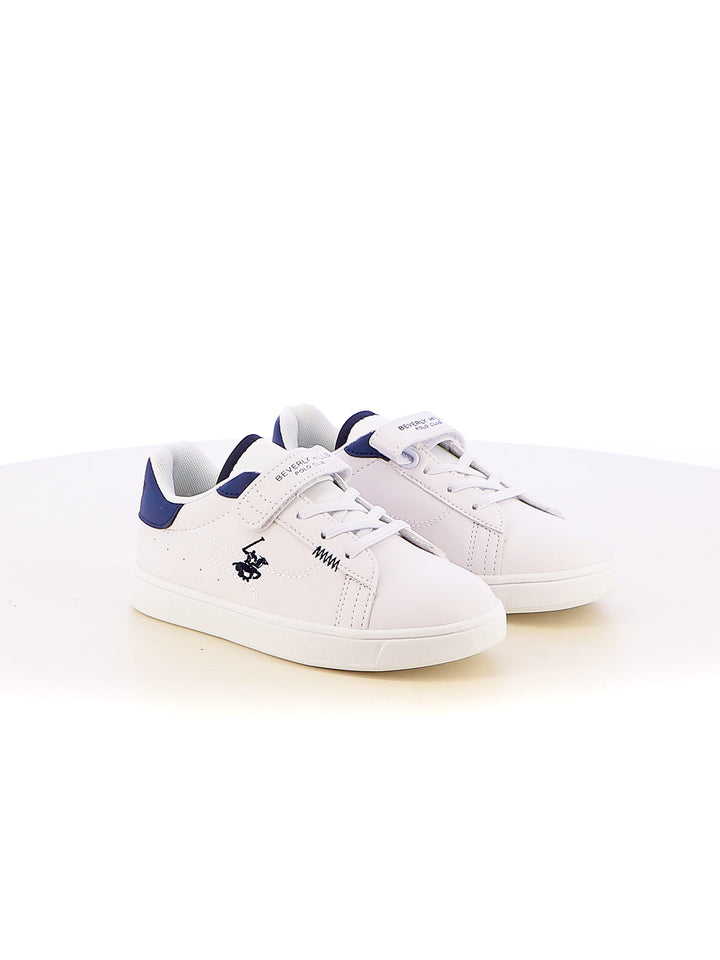 Sneakers stringate bambino BH POLO CLUB BHK514010 bianco blu | Costa Superstore