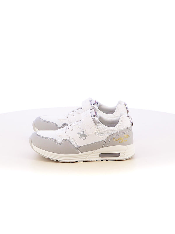 Sneakers stringate bambino BH POLO CLUB BHK517001 bianco grigio | Costa Superstore