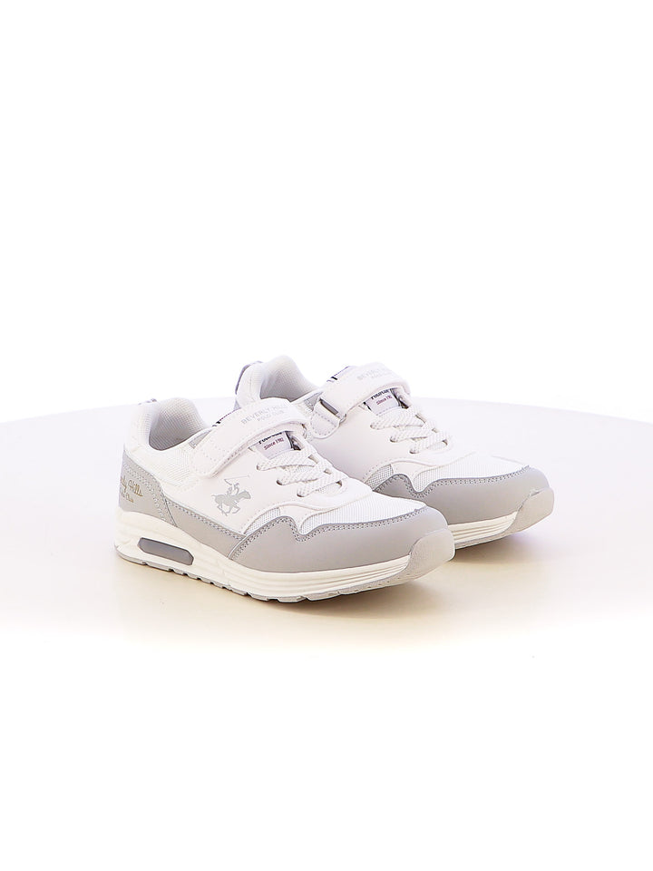 Sneakers stringate bambino BH POLO CLUB BHK517001 bianco grigio | Costa Superstore