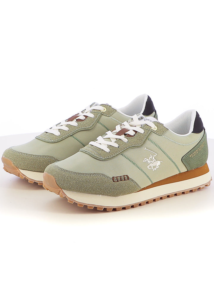 Sneakers stringate uomo BH POLO CLUB BHM513000 verde scuro | Costa Superstore