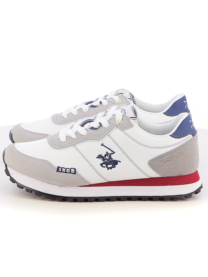 Sneakers stringate uomo BH POLO CLUB BHM513000 bianco grigio | Costa Superstore