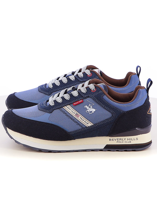 Sneakers stringate uomo BH POLO CLUB BHM513100 blu | Costa Superstore