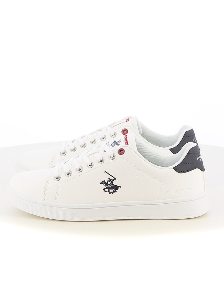 Sneakers stringate uomo BH POLO CLUB BHM514001 bianco blu | Costa Superstore