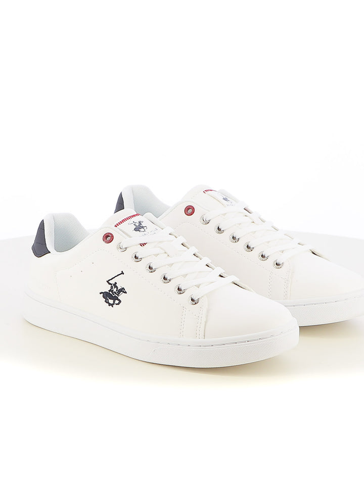 Sneakers stringate uomo BH POLO CLUB BHM514001 bianco blu | Costa Superstore